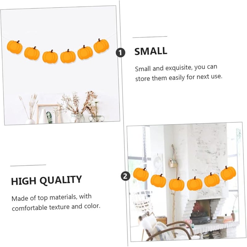 Thanksgiving Pumpkin Banner Fall Home Decor Hanging Ornament Photo Prop - Image 5